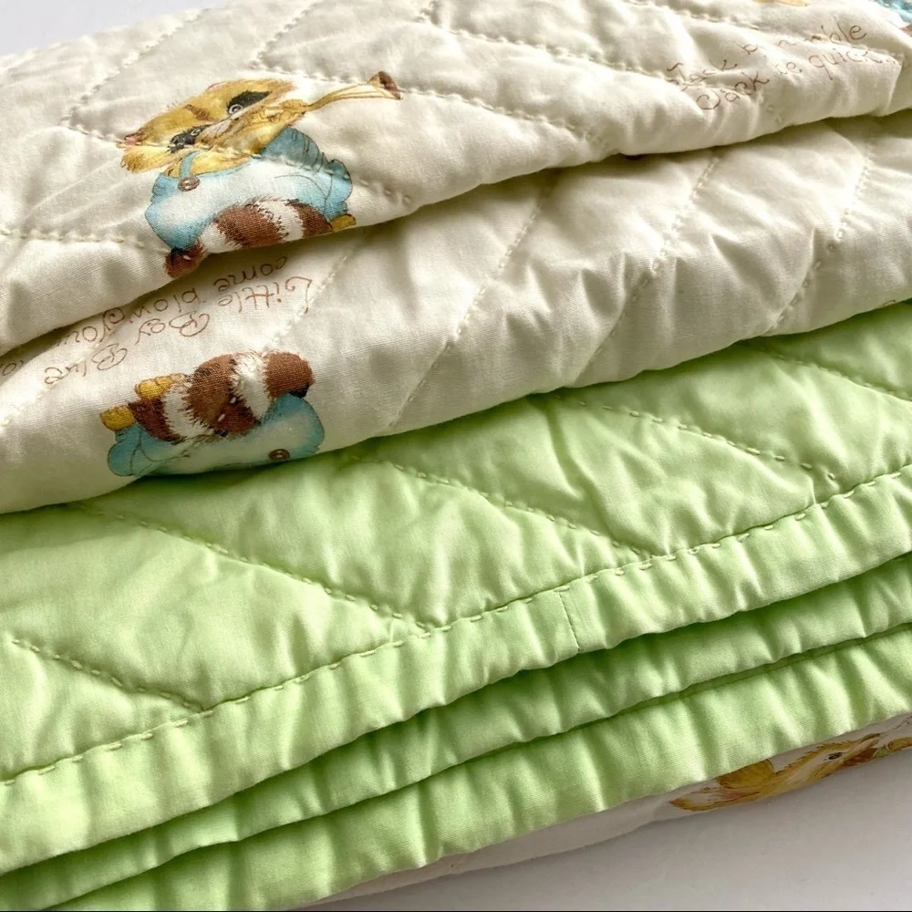 Vintage Handmade Quilted Blanket Twin Size 63x80